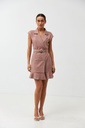 Rochie mini cu guler și nasturi