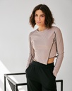 Tricou cu mâneci lungi asimetric