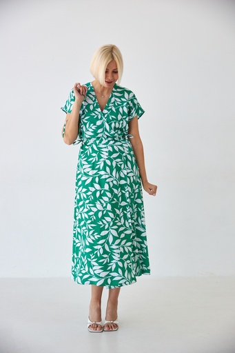 Dress with a wrap neckline