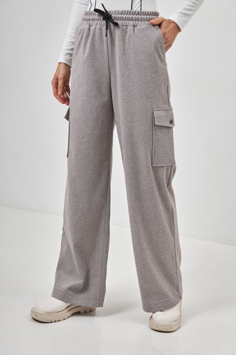 Trousers with patch pockets
