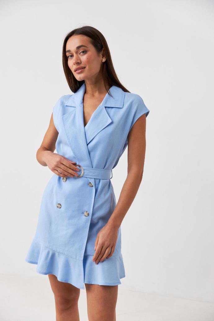 Rochie mini cu in și nasturi