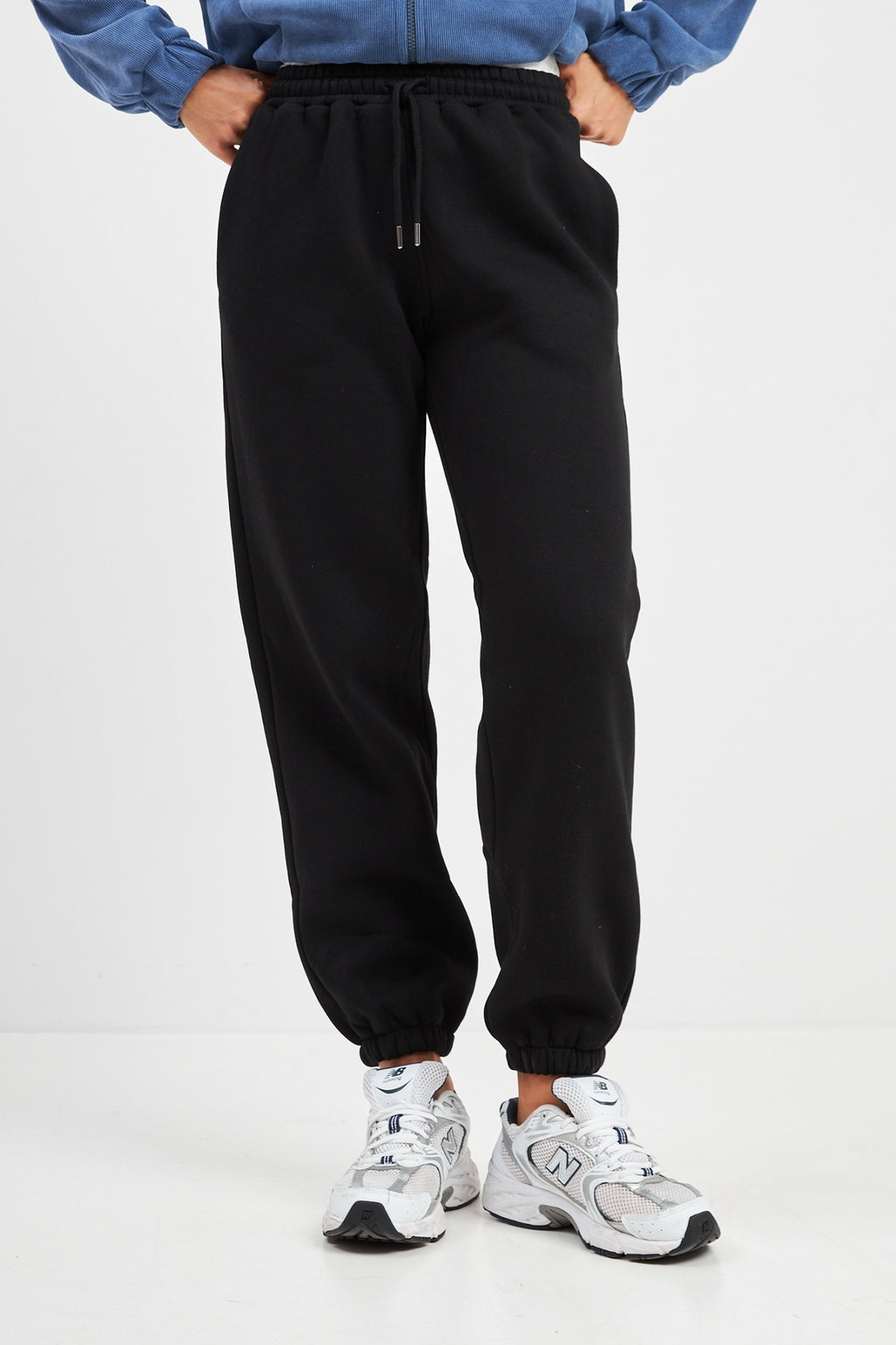 Joggeri călduroși din tricot cu trei fire