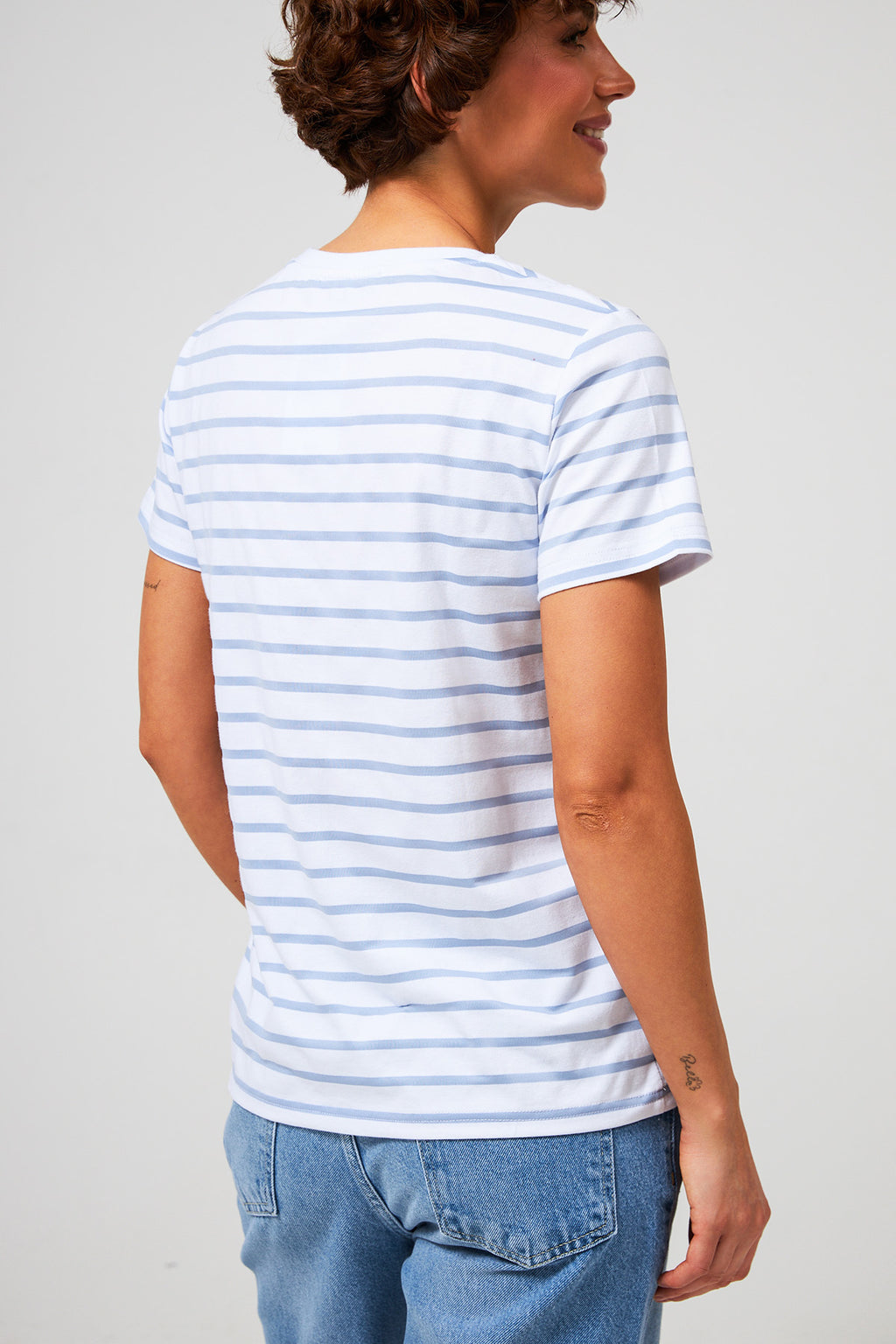 Tricou basic în dungi