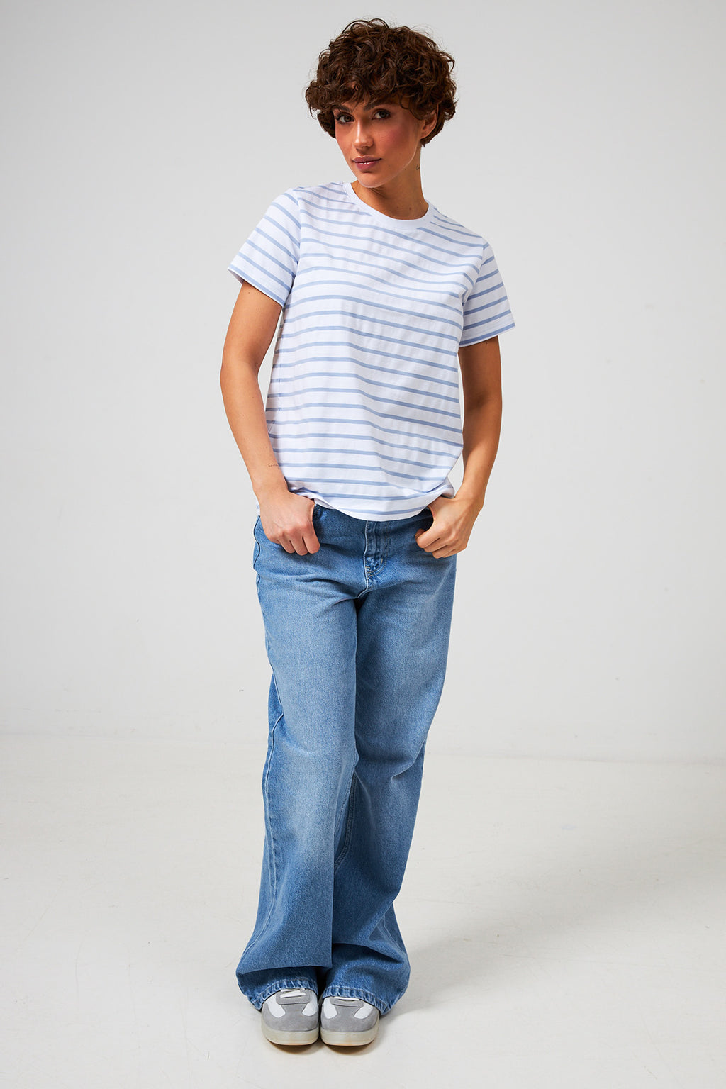 Tricou basic în dungi