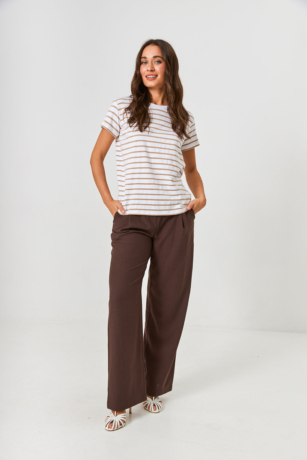 Tricou basic în dungi