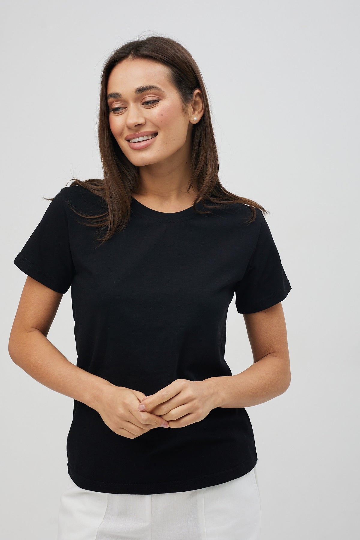 Tricou basic din jerseu Kulir