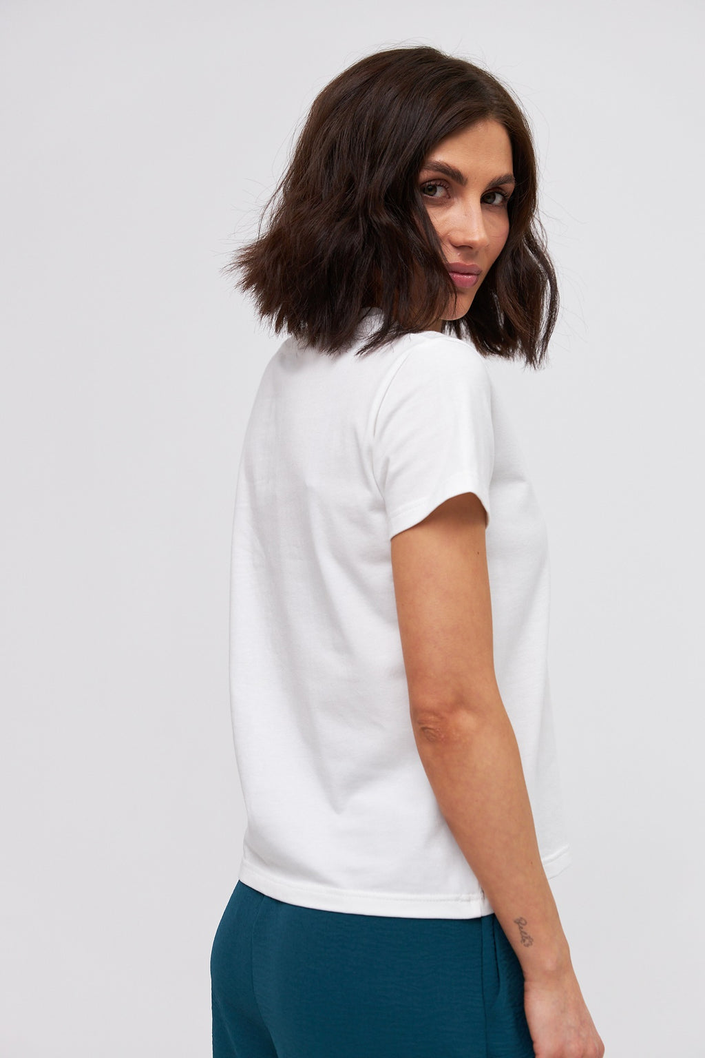 Tricou basic din jerseu Kulir