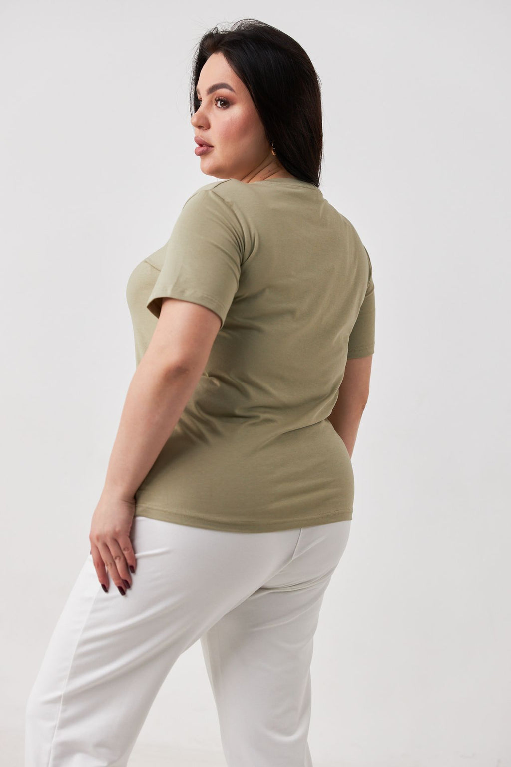 Tricou basic din jerseu Kulir