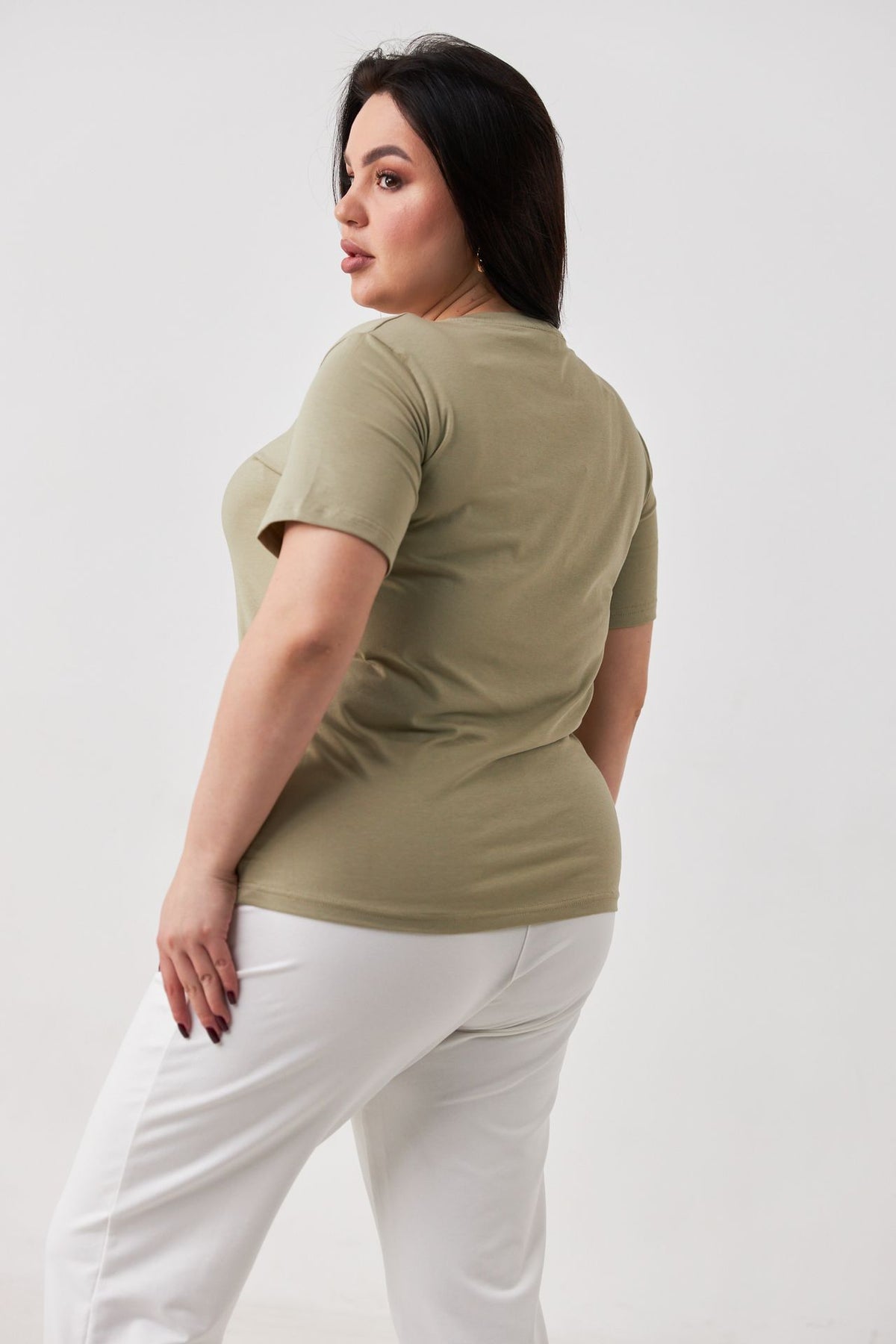 Tricou basic din jerseu Kulir