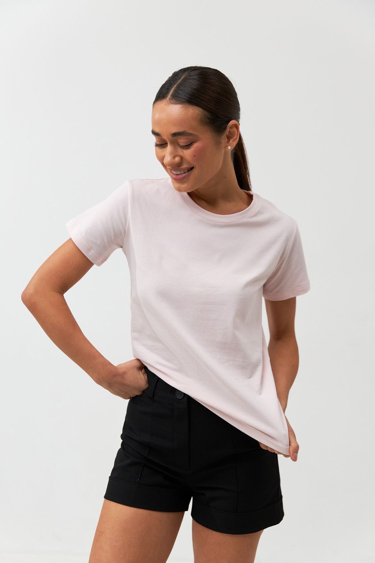 Tricou basic din jerseu Kulir