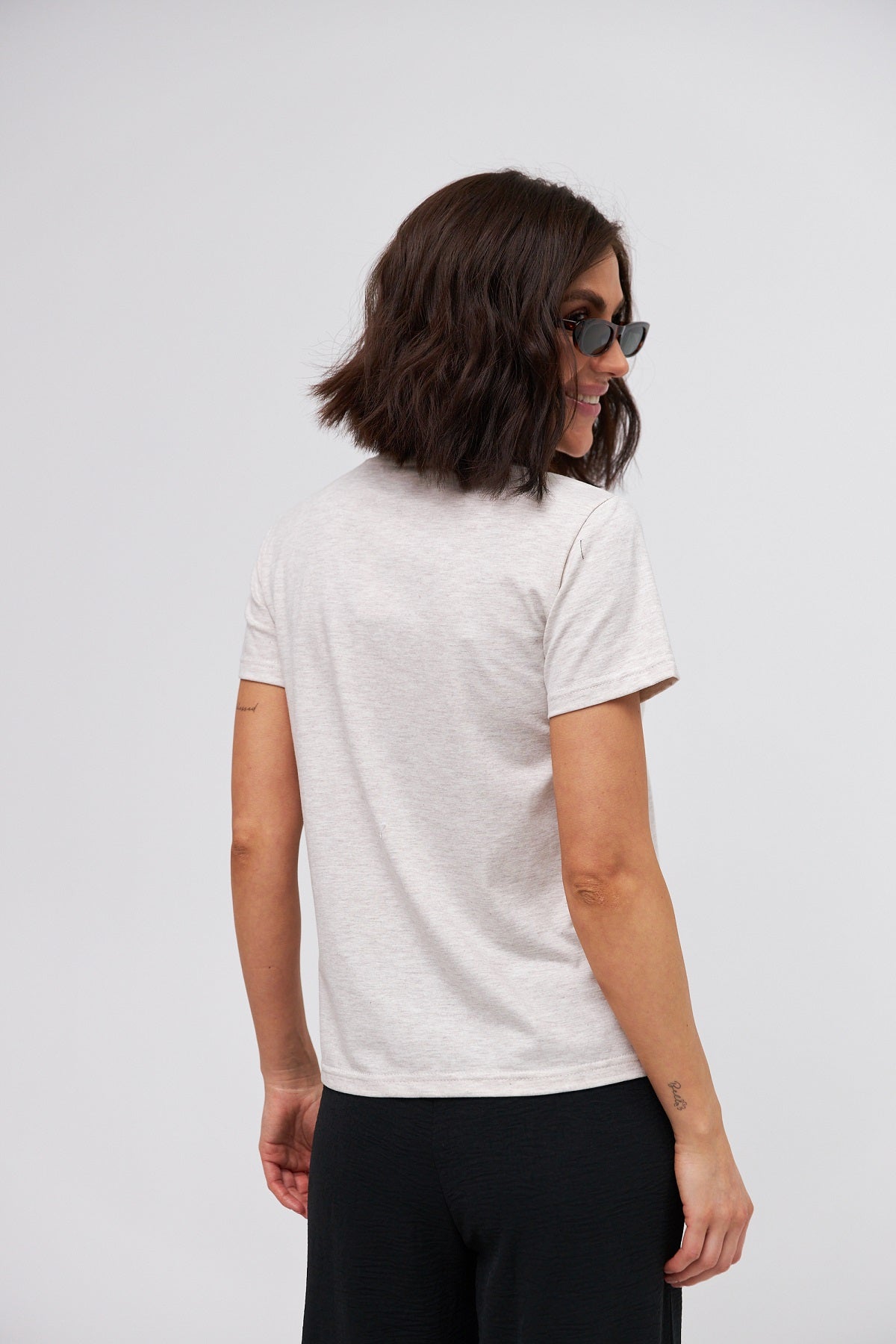 Tricou basic din jerseu Kulir