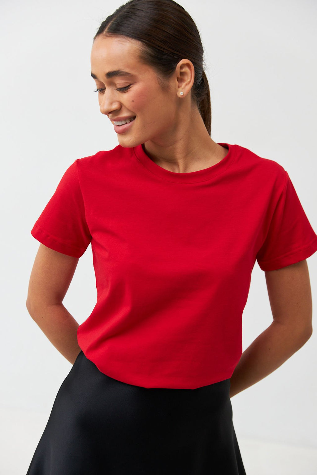 Tricou basic din jerseu Kulir