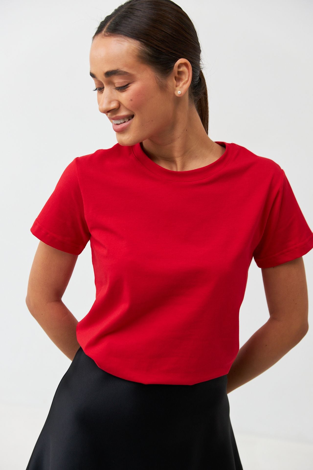 Tricou basic din jerseu Kulir