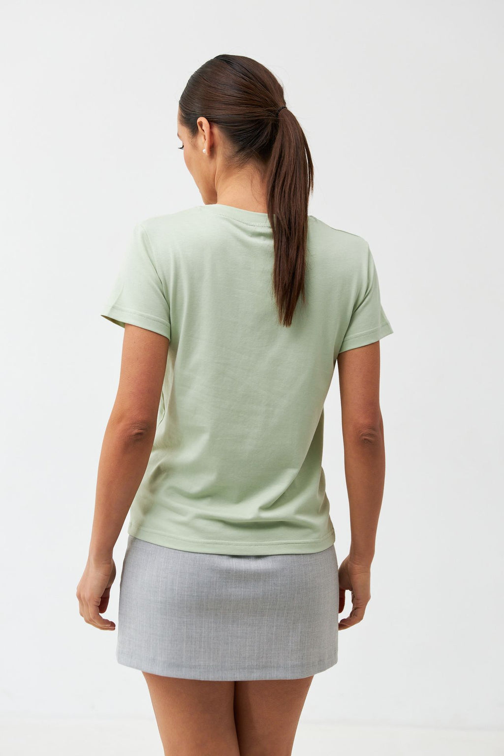 Tricou basic din jerseu Kulir
