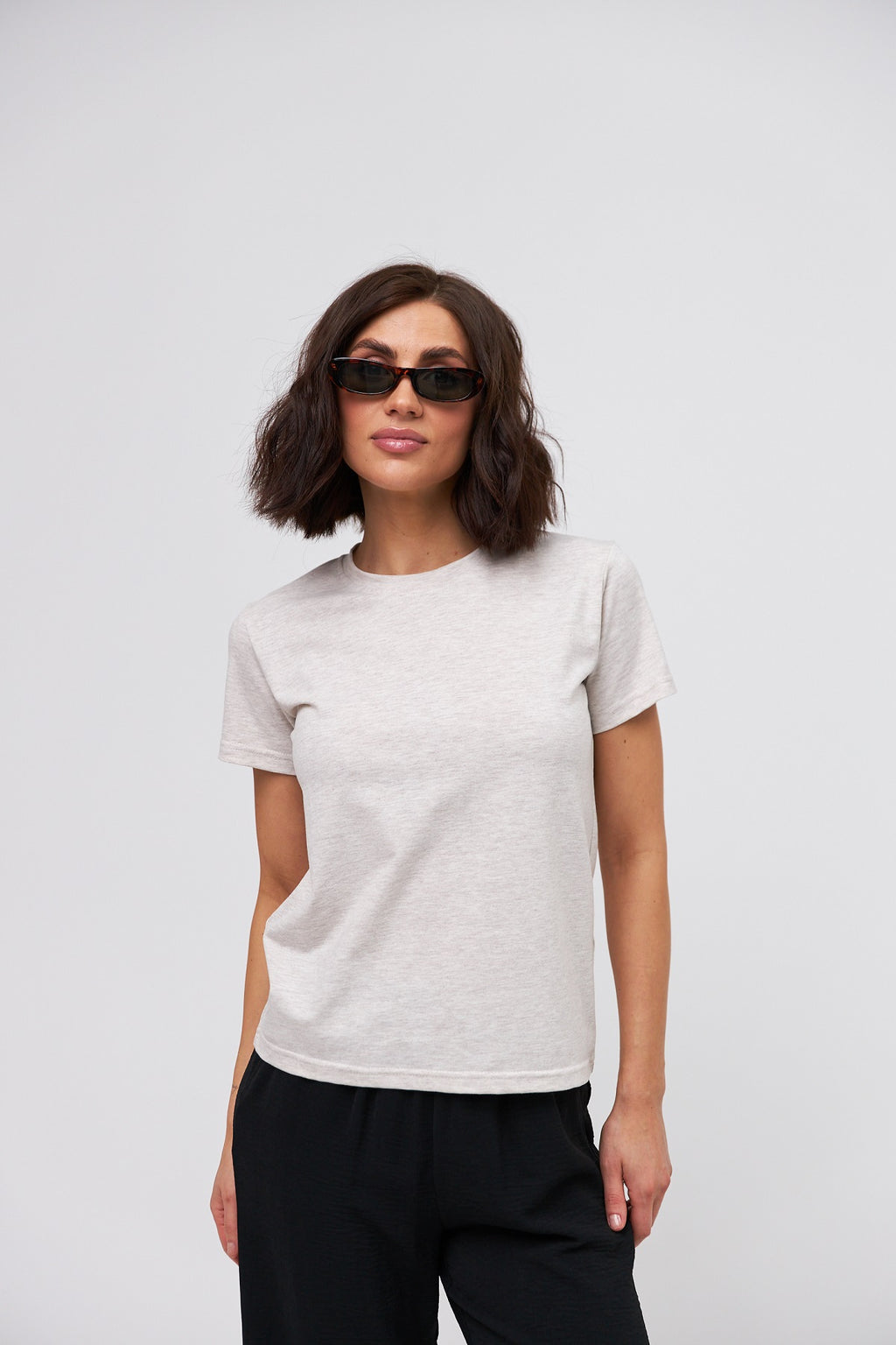 Tricou basic din jerseu Kulir