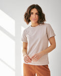 Tricou basic cu manșete