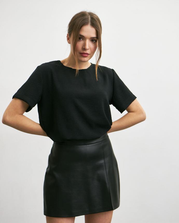 Bluză tip tricou din crep american