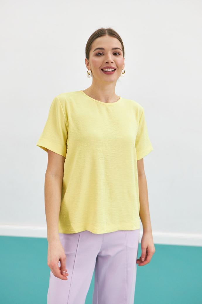 Bluză tip tricou din crep american