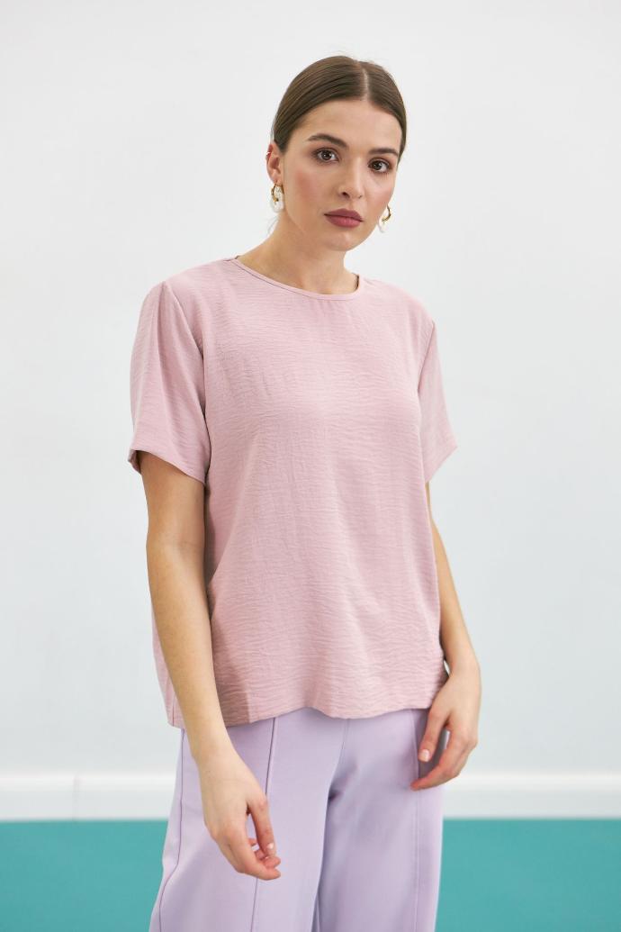 Bluză tip tricou din crep american