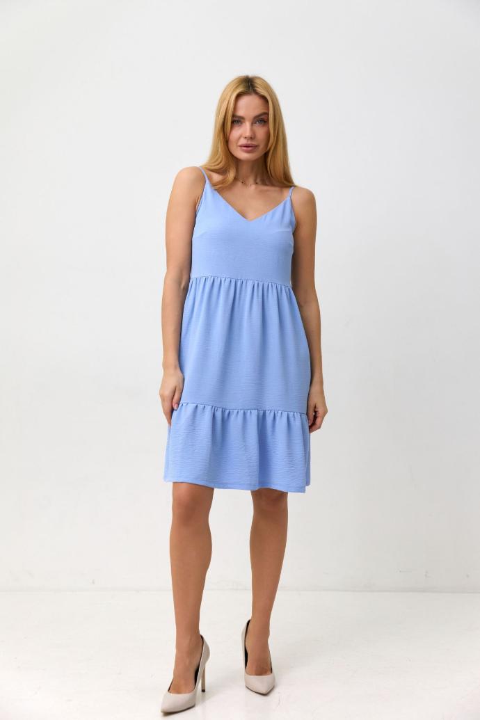 Rochie mini tip sarafan în stil boho cu bretele subțiri