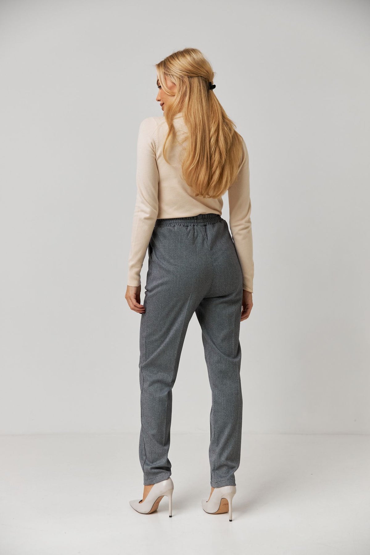 Pantaloni casual cu talie elastică