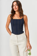 Corset din denim bengalină