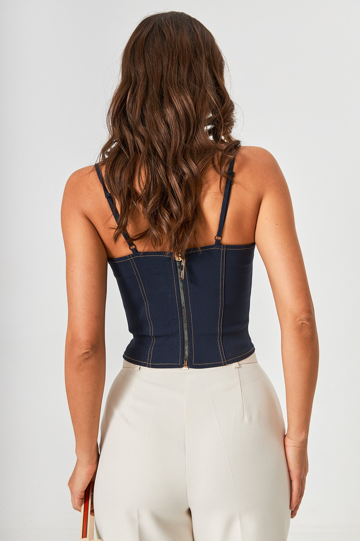 Corset din denim bengalină