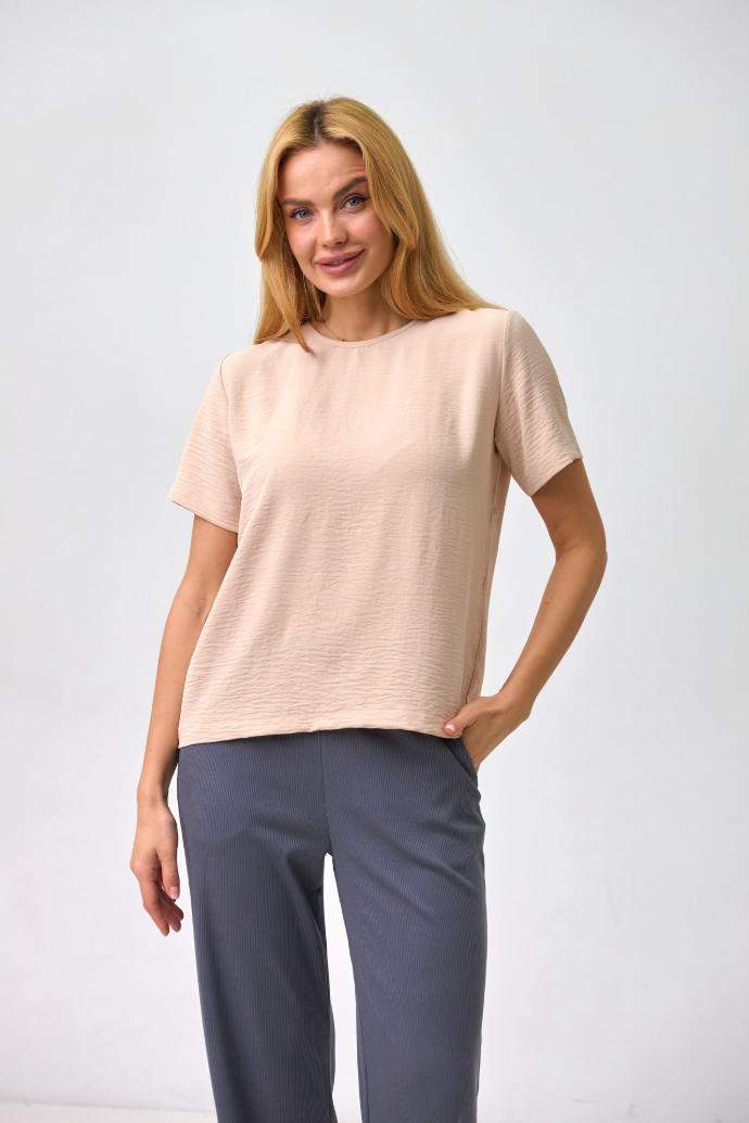 Bluză tip tricou lejeră din crep american