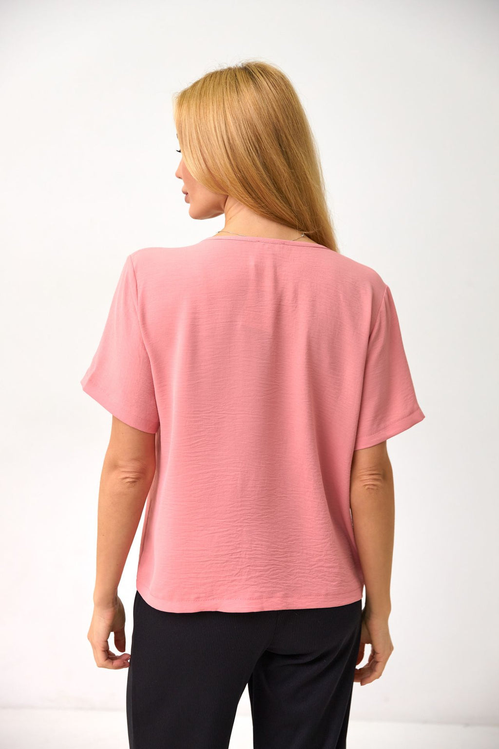 Bluză tip tricou lejeră din crep american