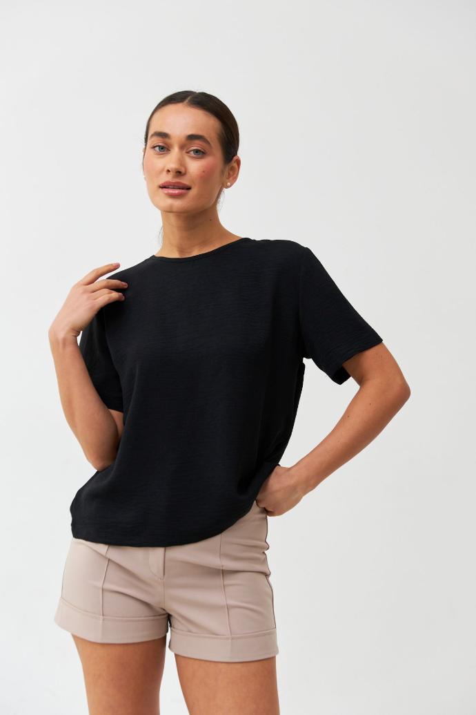 Bluză tip tricou lejeră din crep american