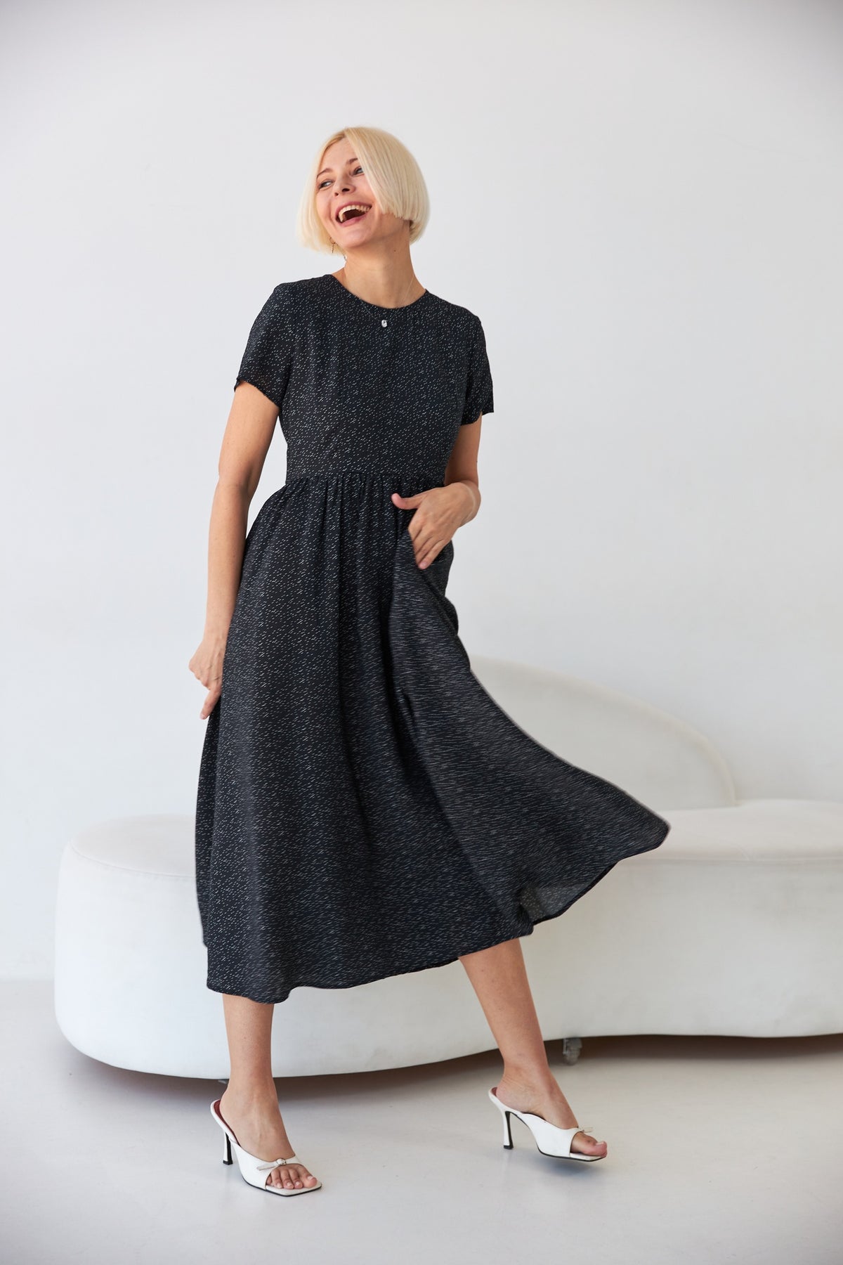 Rochie maxi boho cu buline
