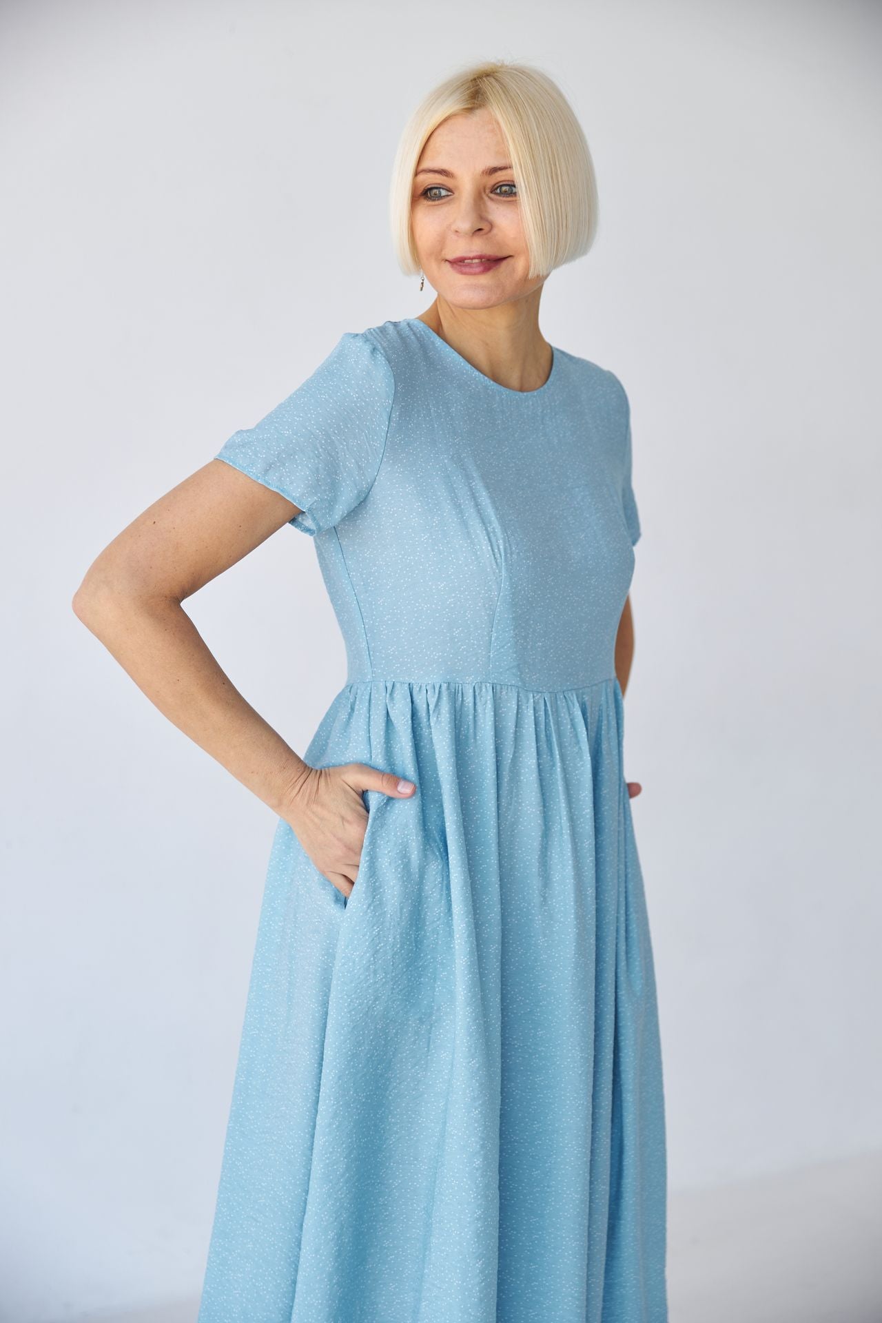 Rochie maxi boho cu buline