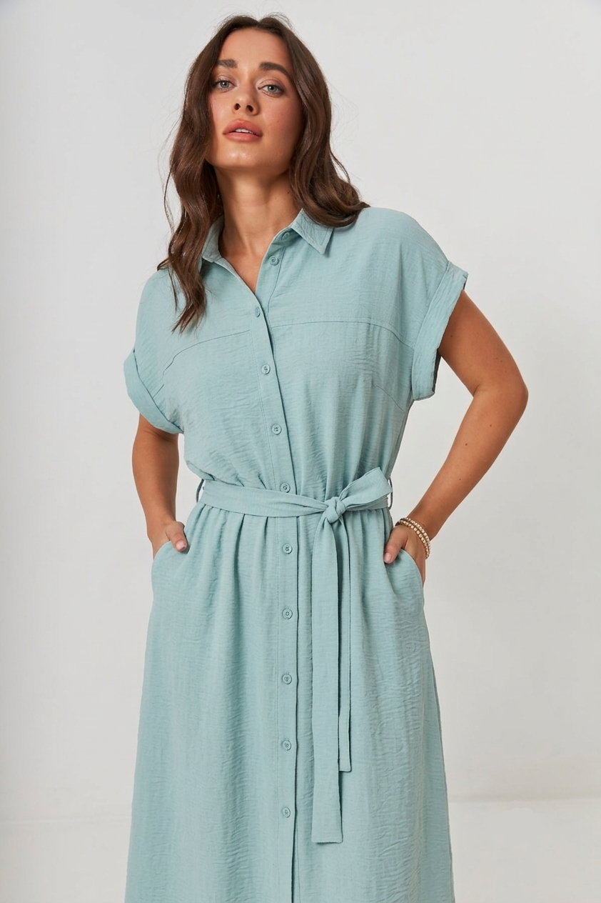 Rochie maxi cu in și cordon