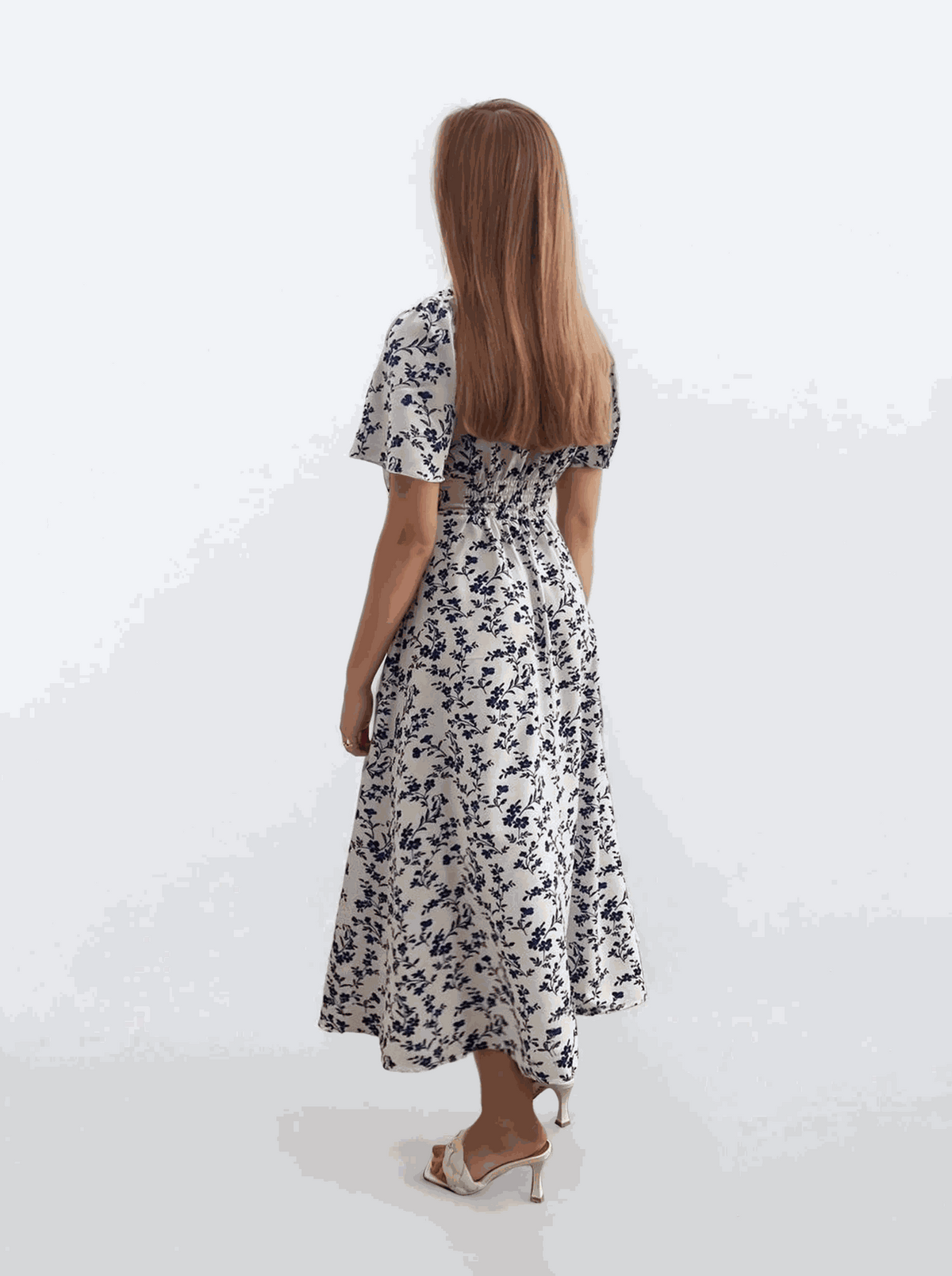 Rochie midaxi cu bust elastic