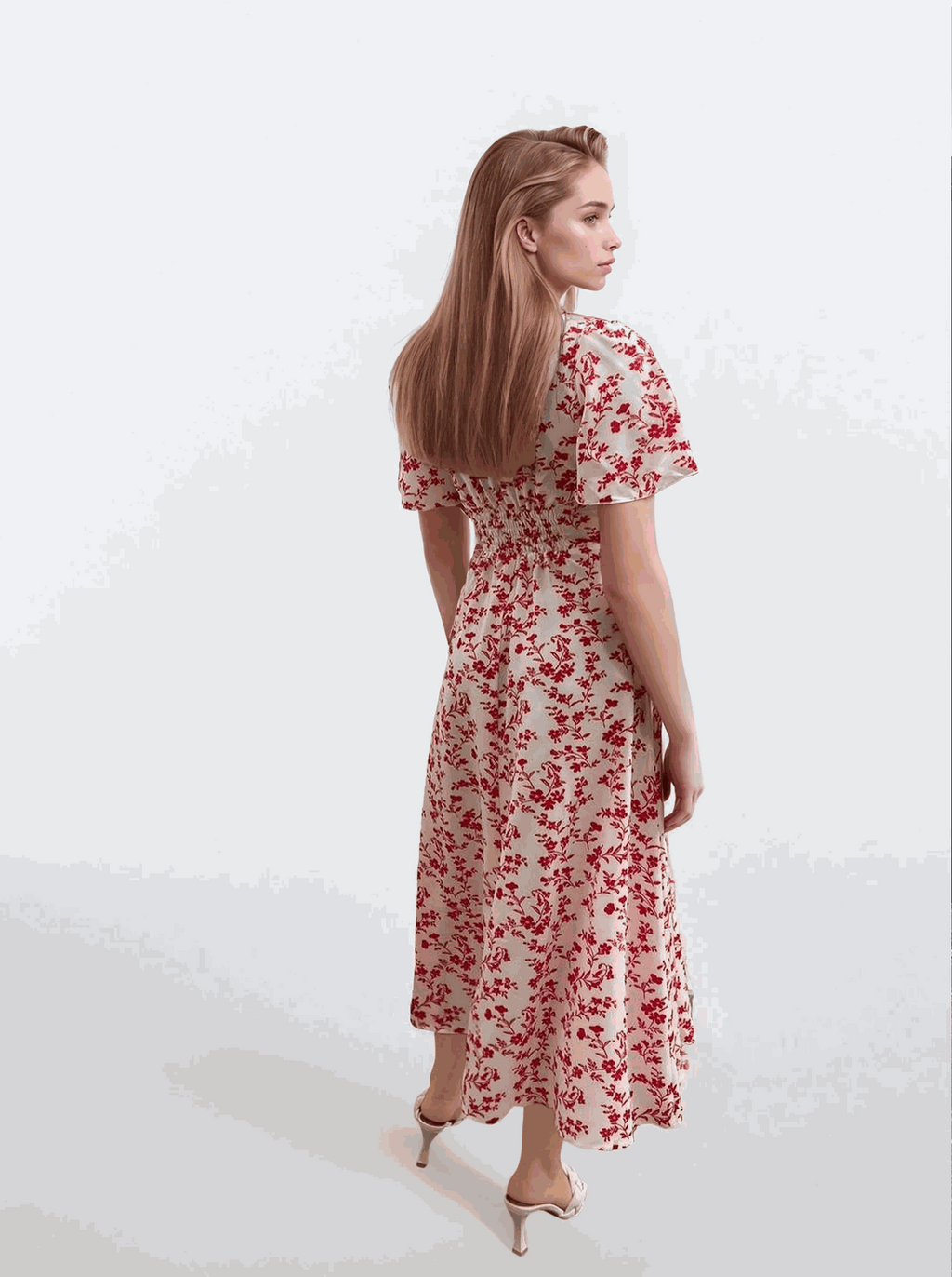 Rochie midaxi cu bust elastic