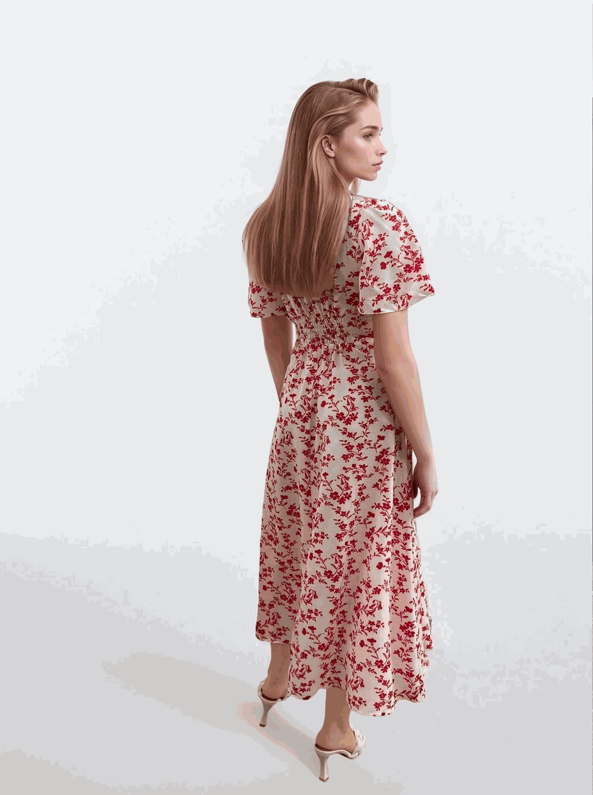Rochie midaxi cu bust elastic