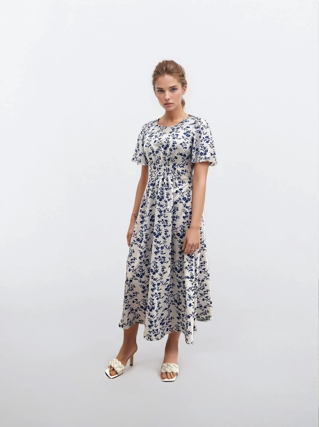 Rochie midaxi cu bust elastic