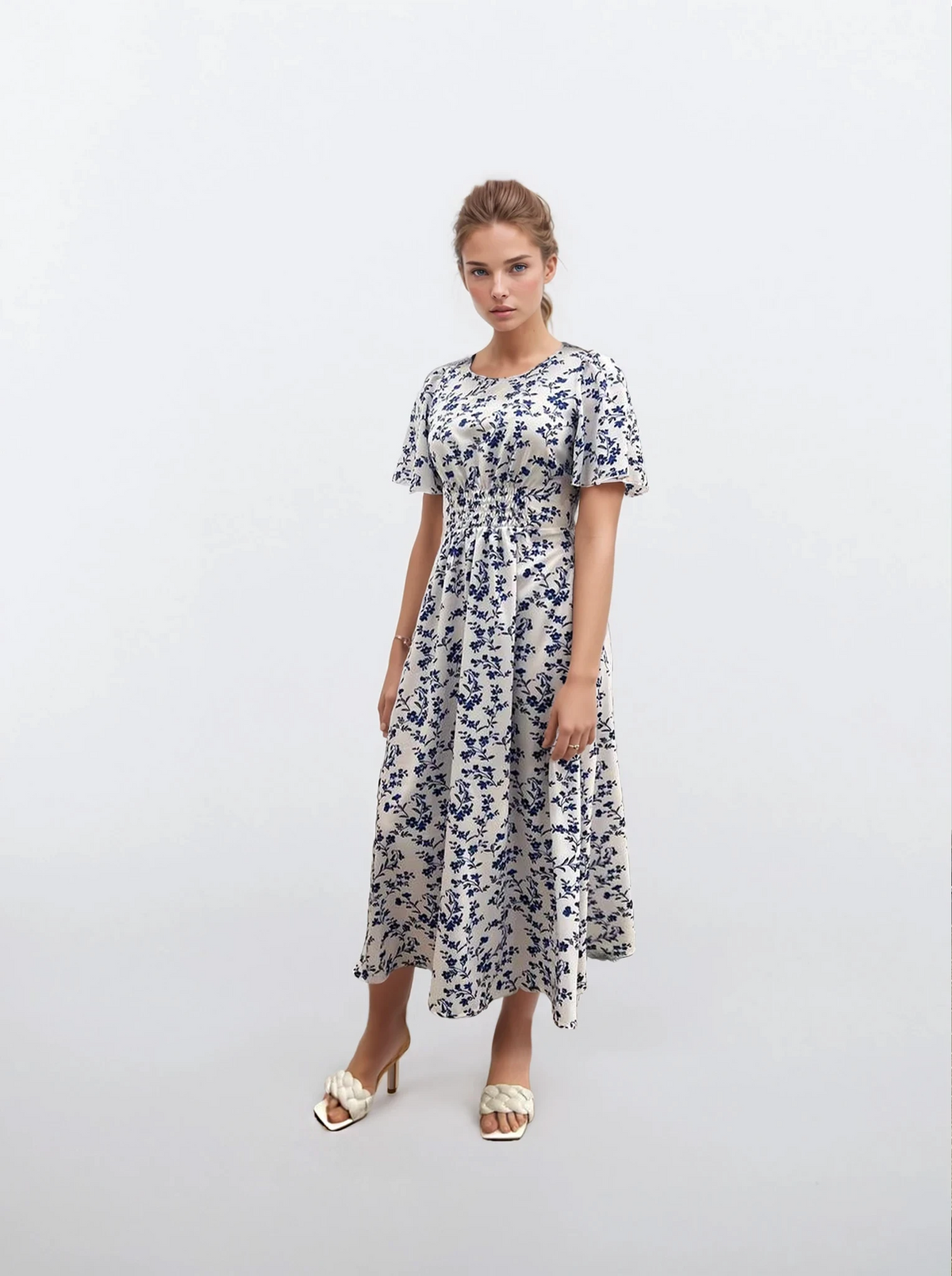 Rochie midaxi cu bust elastic