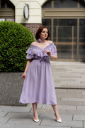 Rochie cu elastic pe fentă