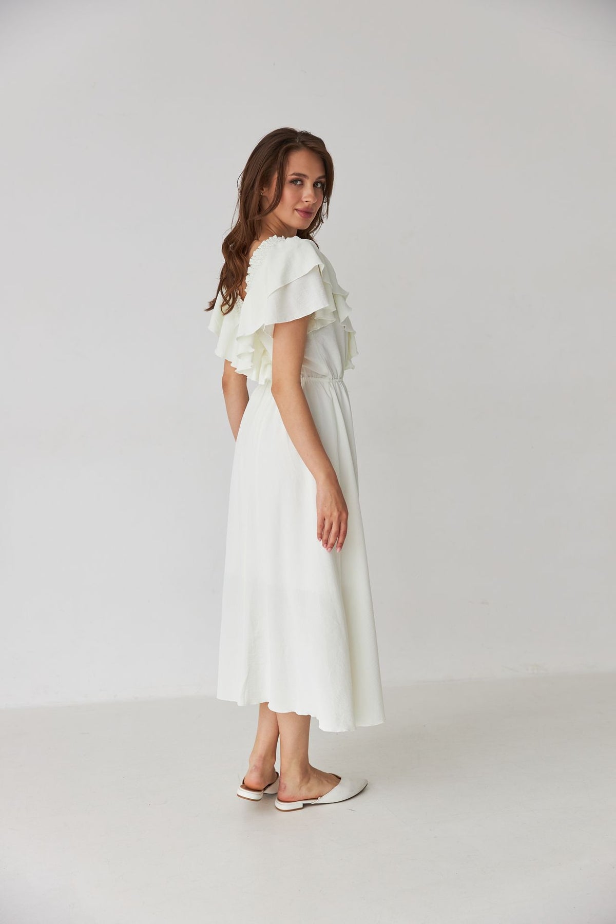 Rochie cu elastic pe fentă