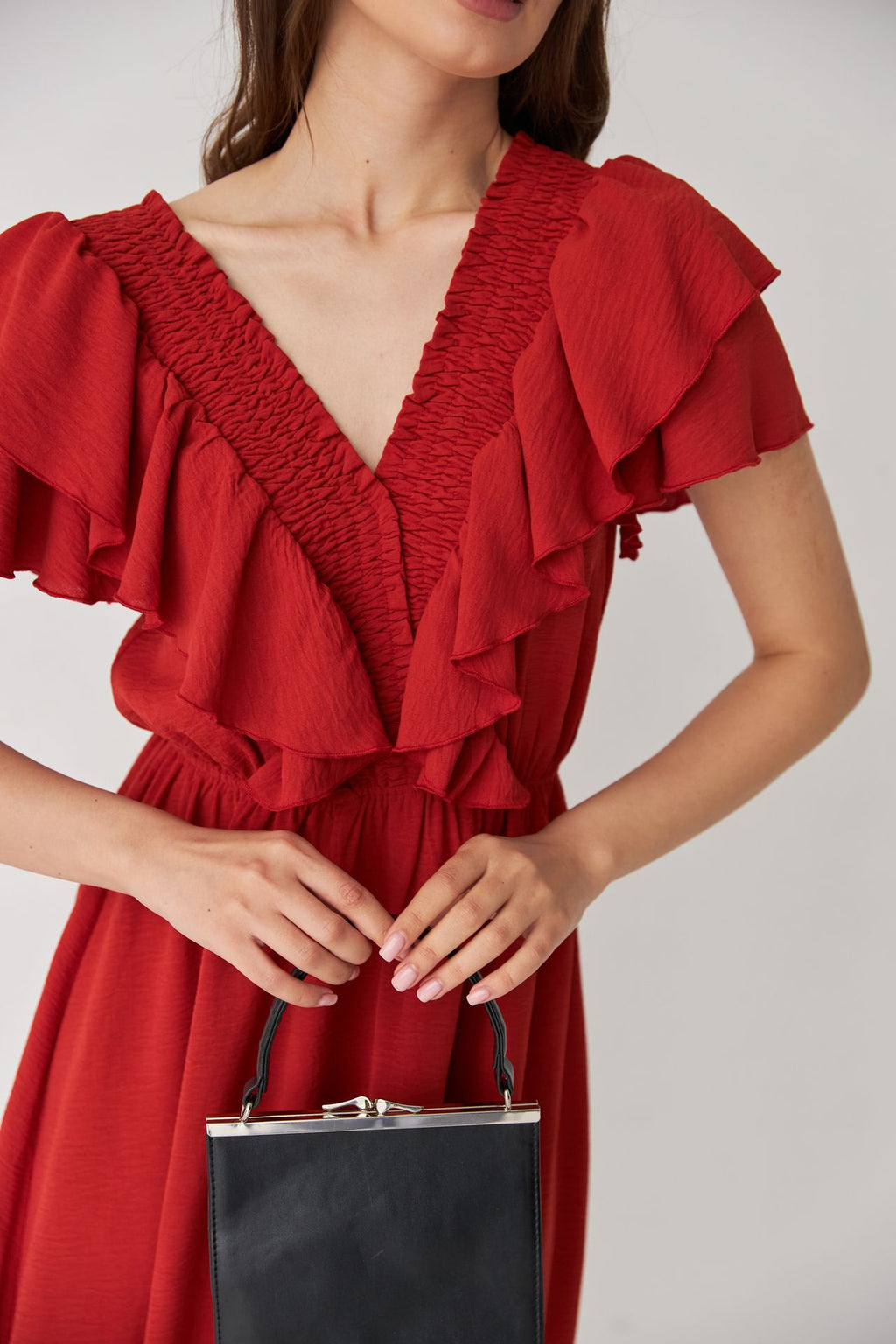 Rochie cu elastic pe fentă