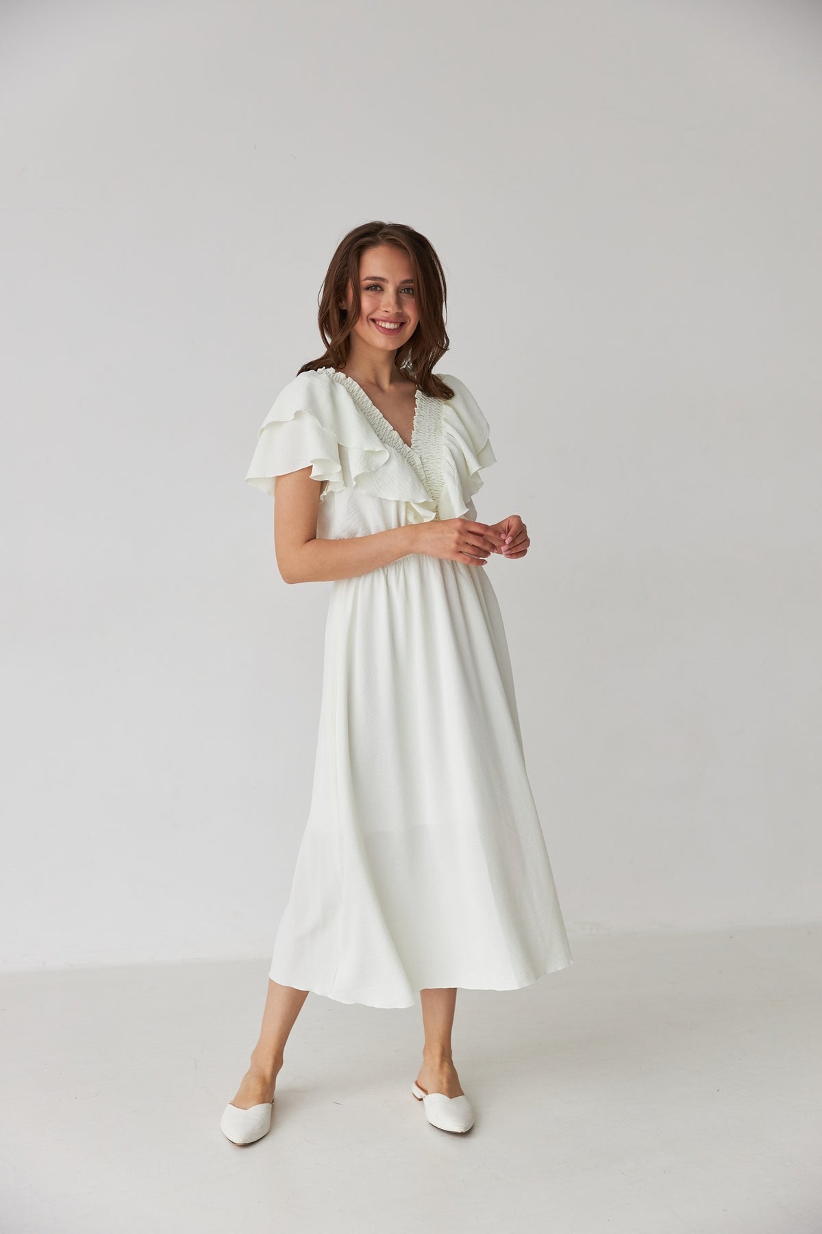 Rochie cu elastic pe fentă