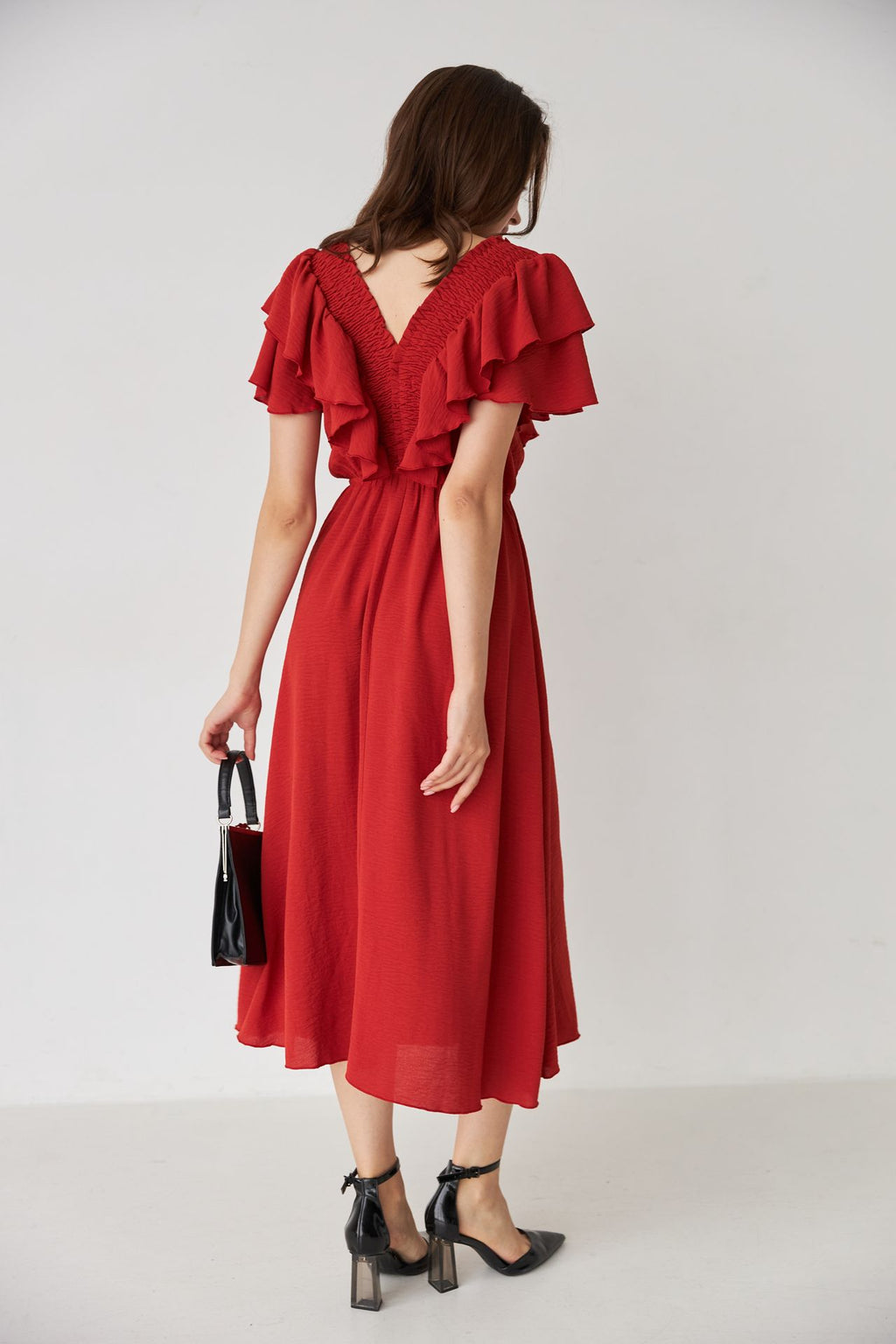 Rochie cu elastic pe fentă