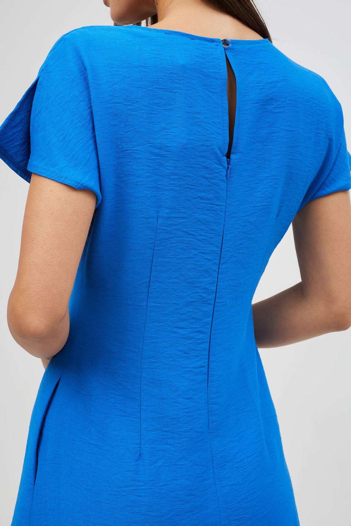 Rochie midi simplă din in
