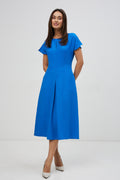 Rochie midi simplă din in