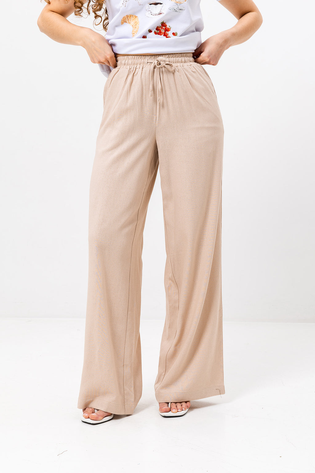 Pantaloni palazzo cu in