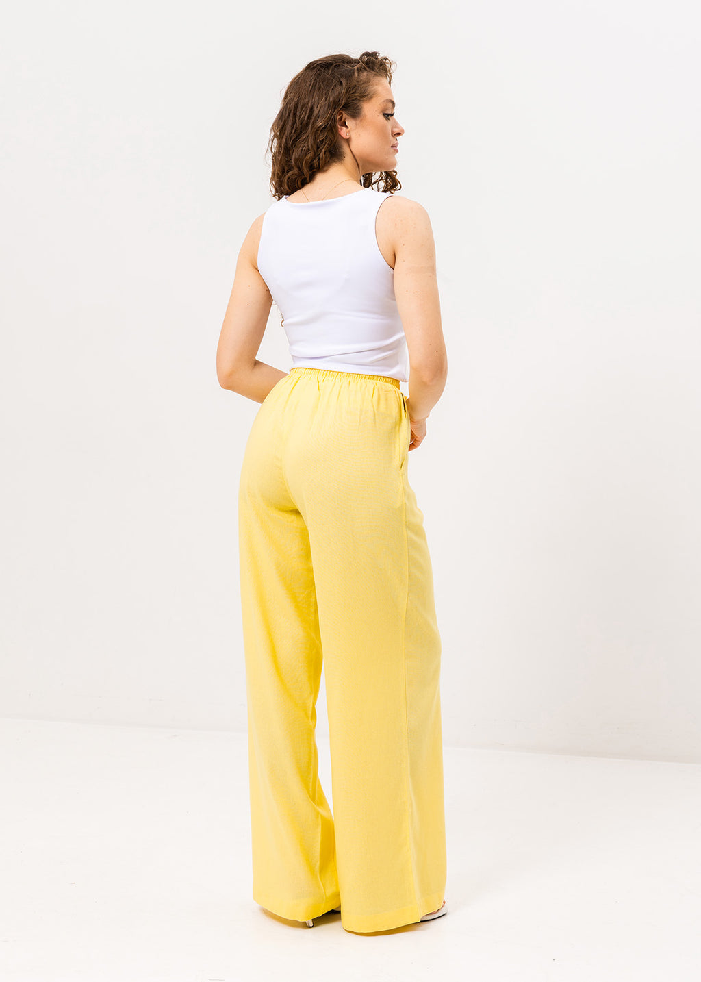 Pantaloni palazzo cu in