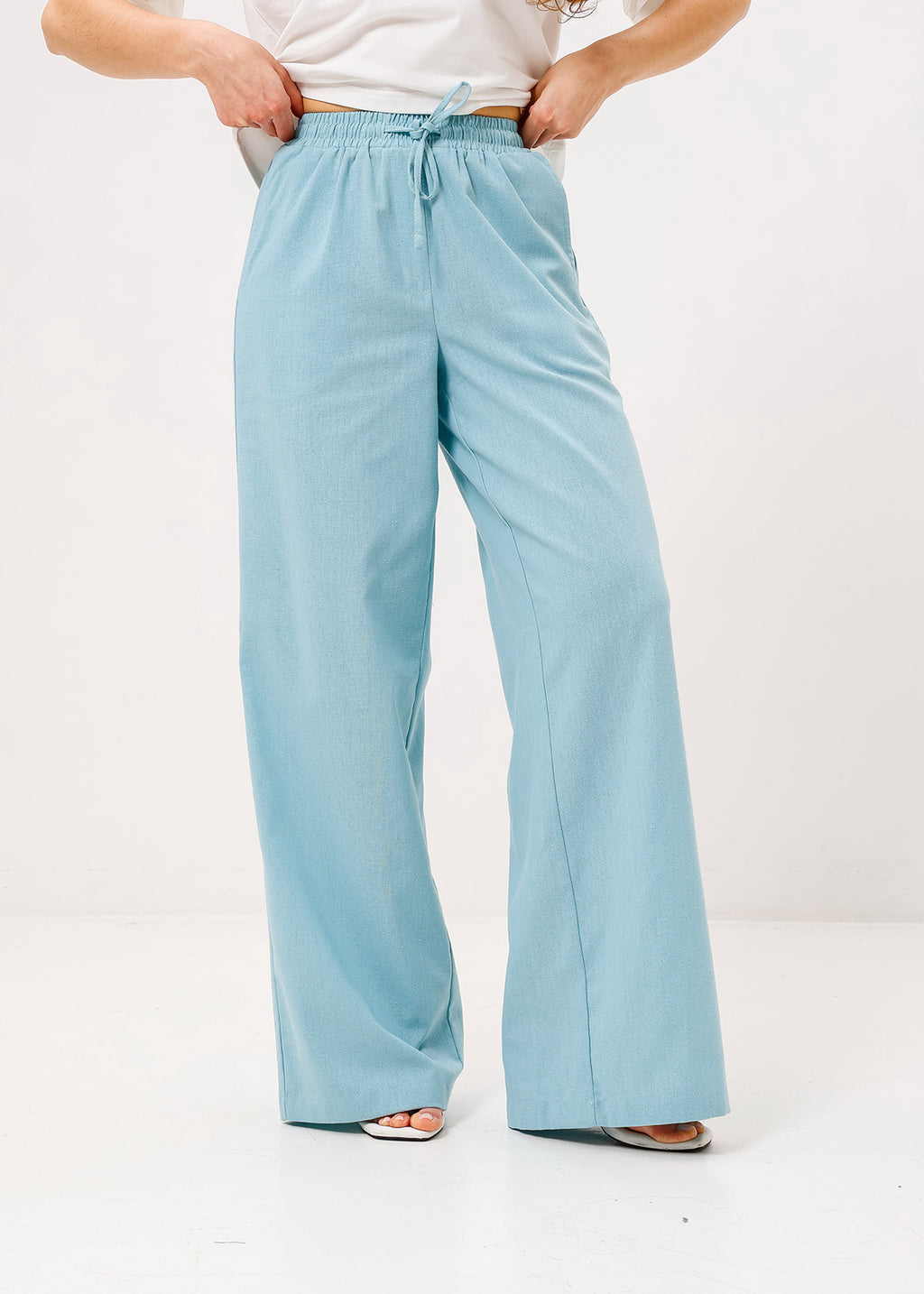 Pantaloni palazzo cu in