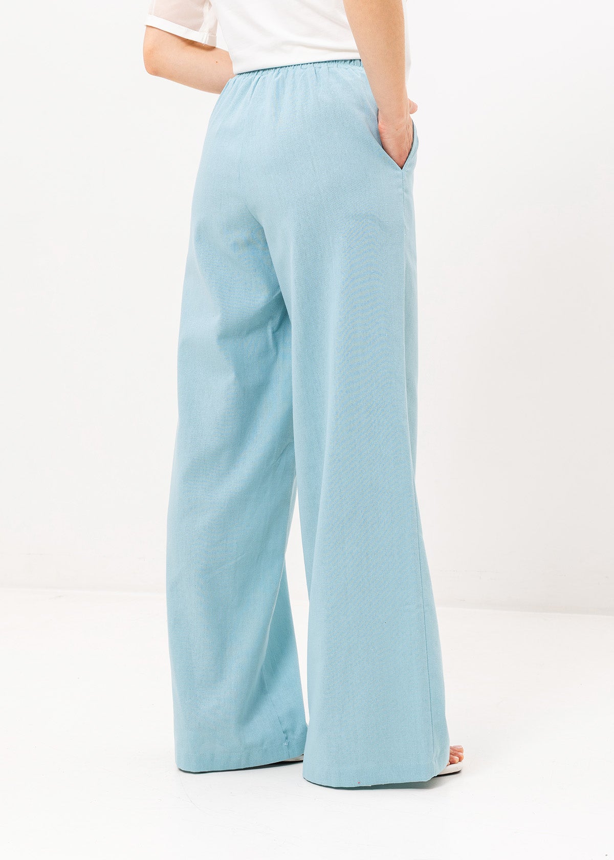 Pantaloni palazzo cu in