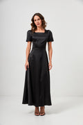 Rochie maxi din satin, de ocazie